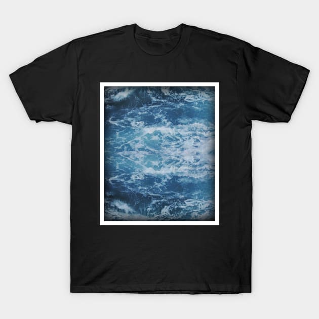 Blue Ocean Waves T-Shirt by Mographic997